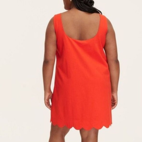 Kate Spade x Target Red Scalloped Mini Shift Dress Plus Size 3X - Picture 4 of 4